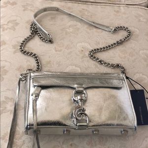 Rebecca Minkoff mini Mac silver metallic
